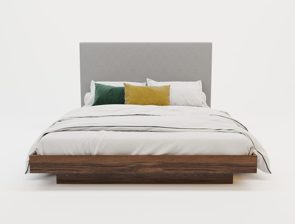 Halona Grey Walnut Queen Bed Frame