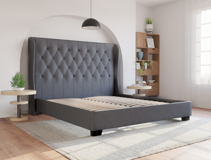 top view of a double bed frame in a bedroom from Isaak