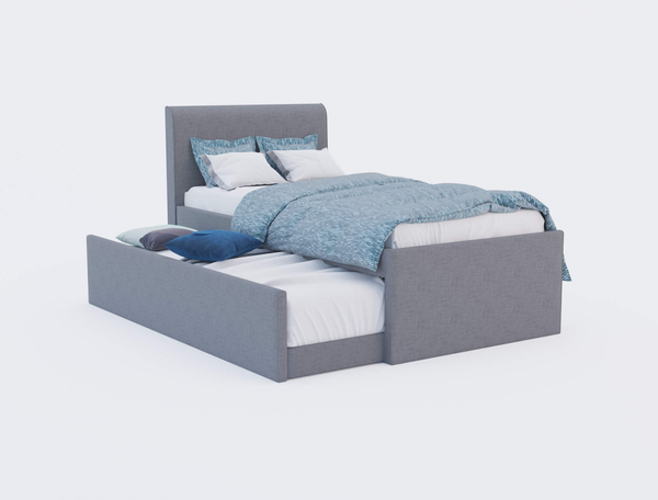 Hazel Grey Fabric Trundle