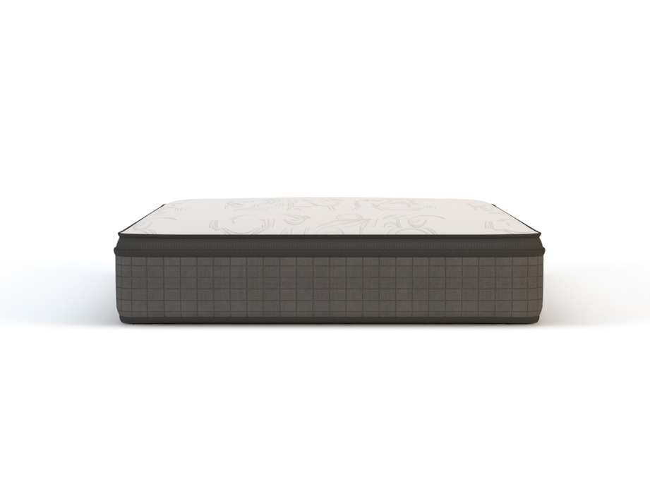 front view of a double mattress in a white background from Isaak