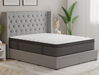 top view of a king single mattress on a bed frame in a bedroom from Isaak