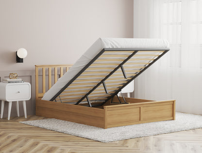Olsen Wooden Natural Gas Lift Bed Frame