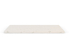 side view of a king mattress topper in white background