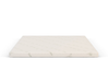 side view of a king mattress topper in white background 2