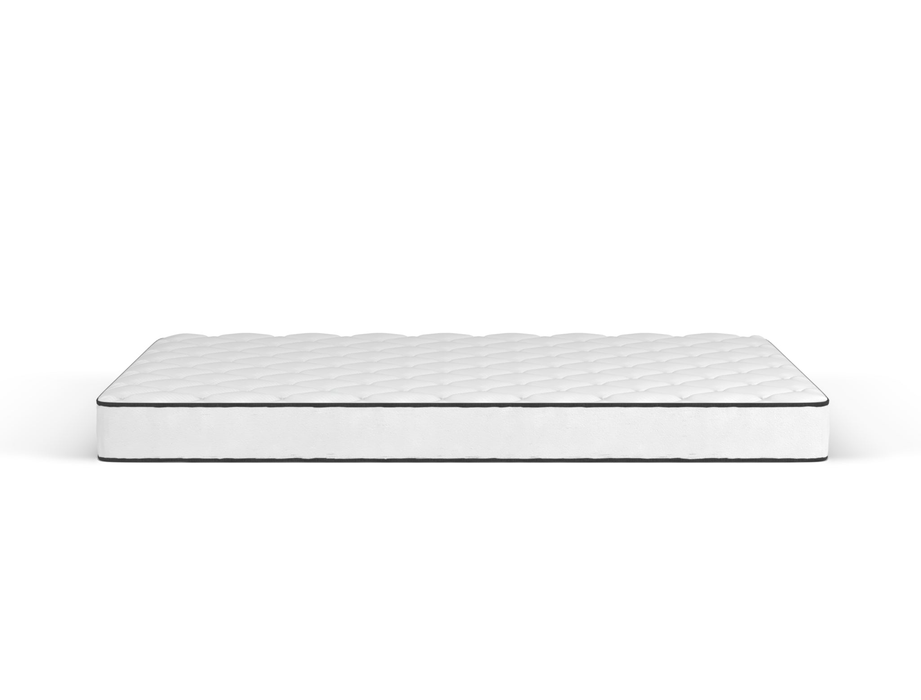 side view of a double mattress in a white background from Isaak