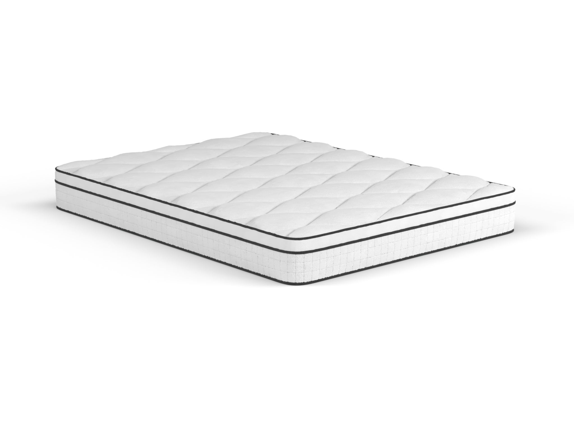 top view of a double mattress in a white background from Isaak