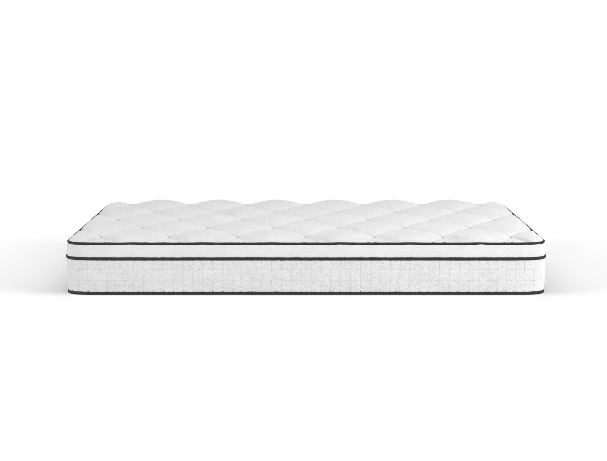 side view of a double mattress in a white background from Isaak