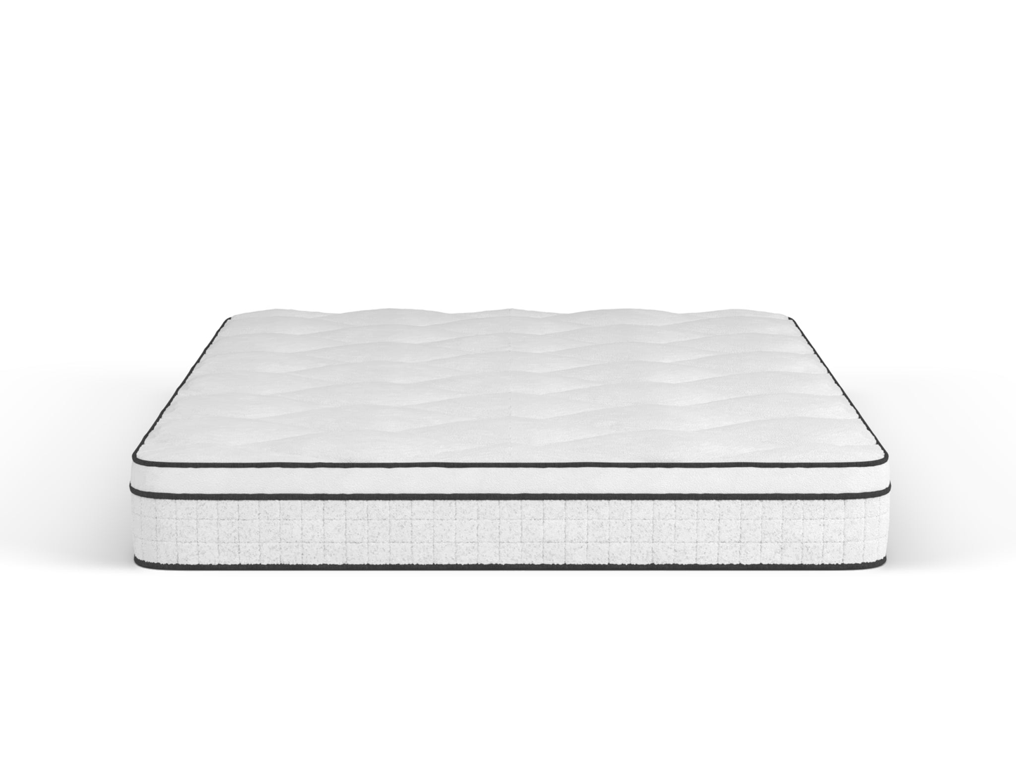 front view of a double mattress in a white background from Isaak