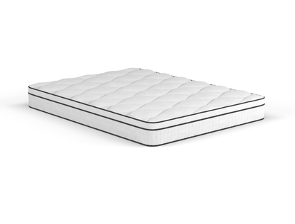 top view of a king mattress in white background