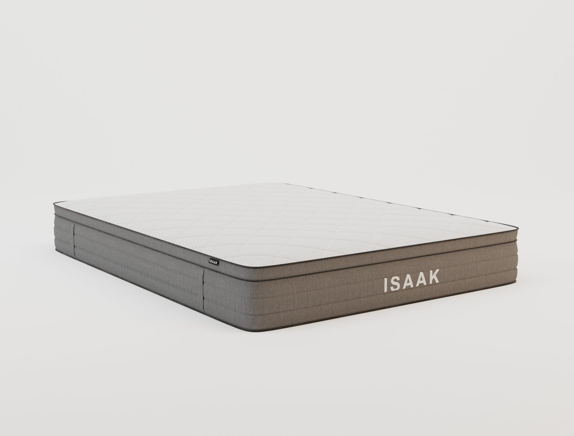 side view of a king mattress in a white background from Isaak