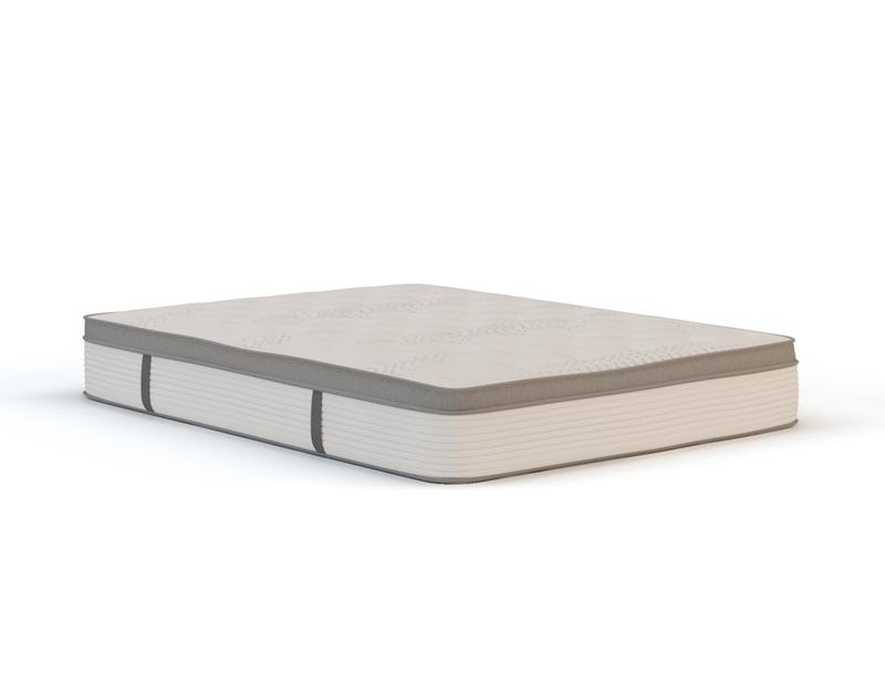 top view of a king mattress in a white background