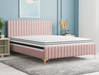 top view of a double mattress on a bed frame in a bedroom from Isaak