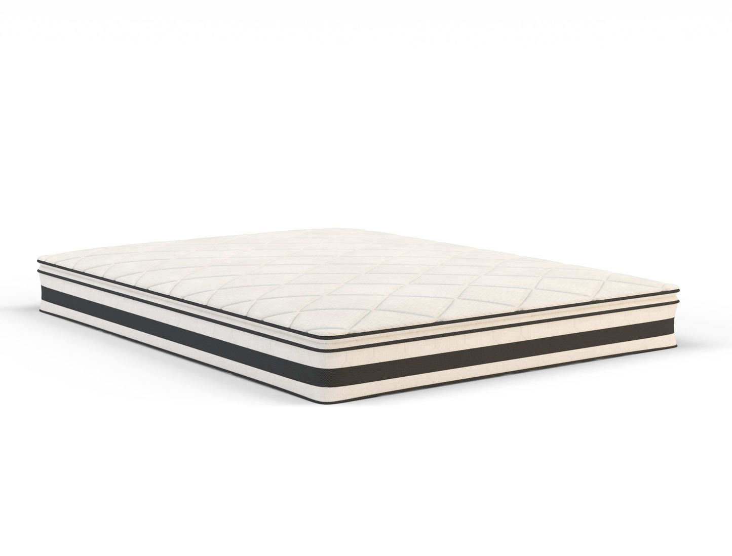 top view of a double mattress in a white background from Isaak