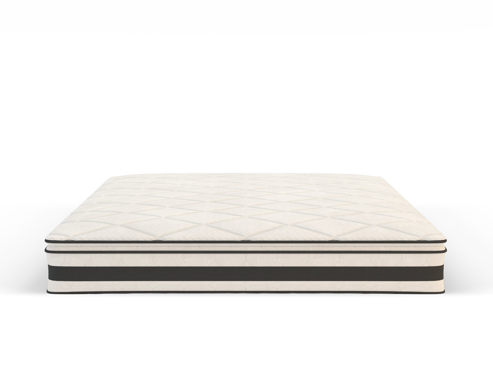 front view of a double mattress in a white background from Isaak