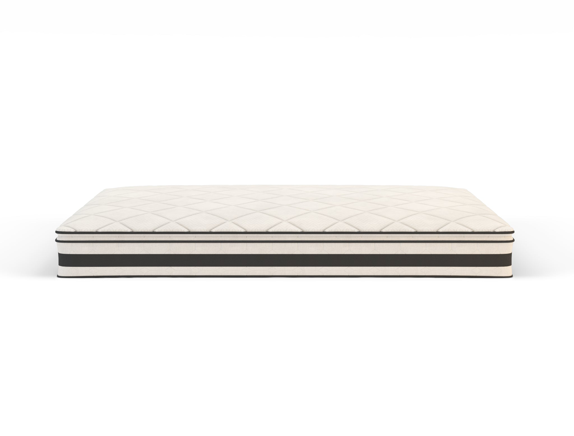 side view of a double mattress in a white background from Isaak