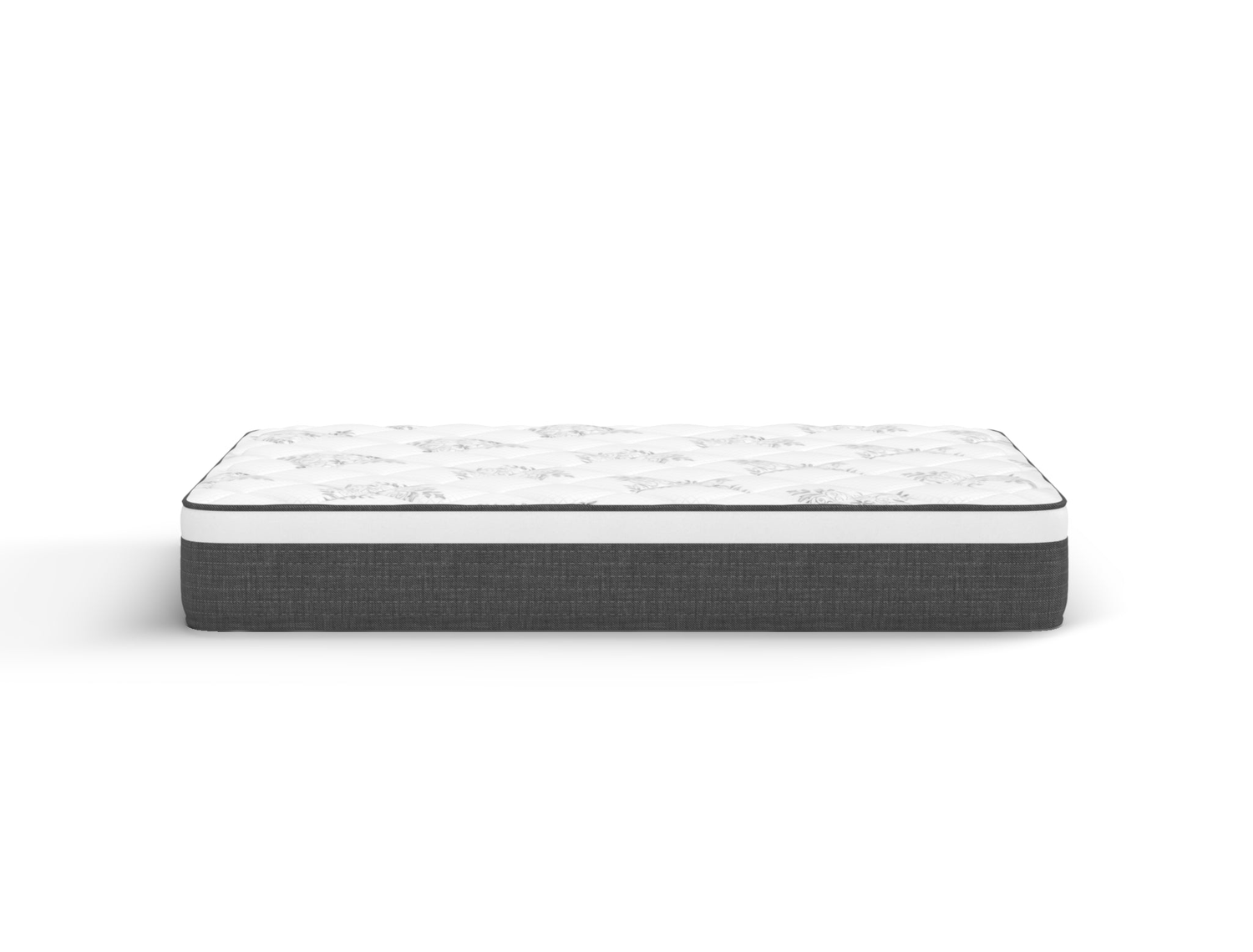 side view of a double mattress in a white background from Isaak