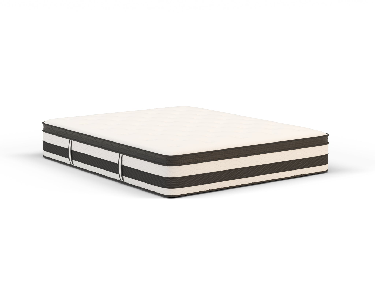 top view of a double mattress in a white background from Isaak