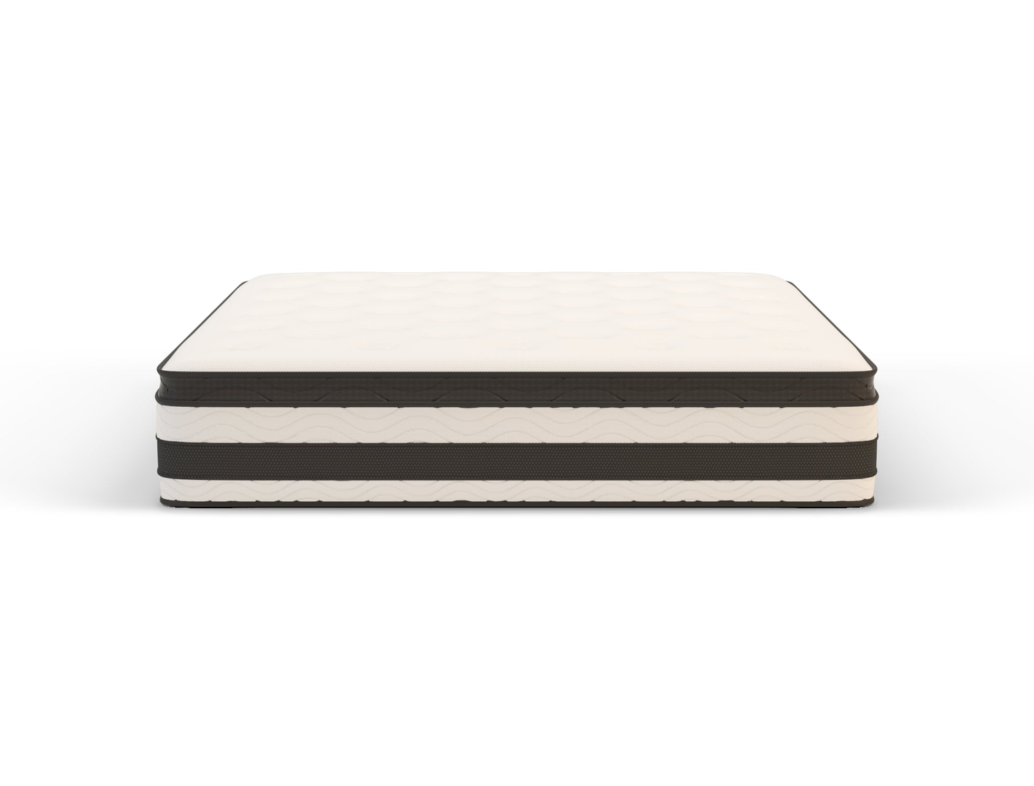 front view of a king mattress in a white background by Isaak