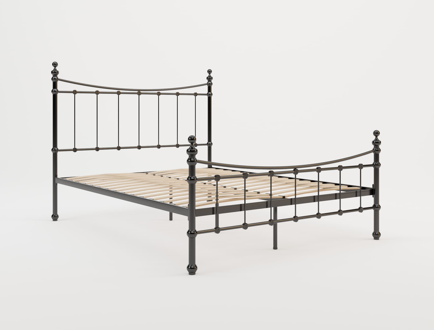 top view of a double bed frame in a white background from Isaak