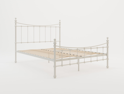 top view of a double bed frame in a white background from Isaak