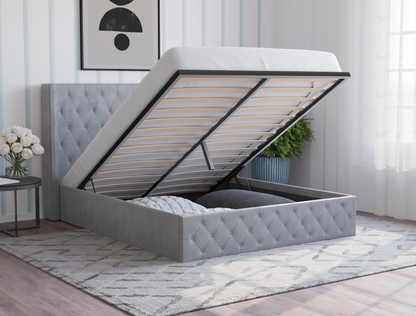 top view of a double bed frame in a bedroom from Isaak