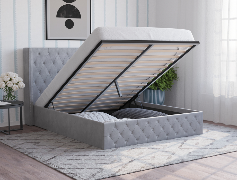 top view of a double bed frame in a bedroom from Isaak