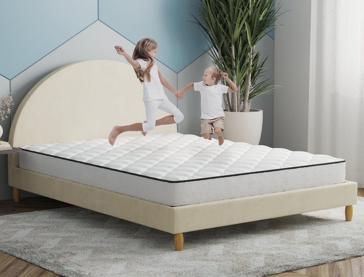 Isaak Boucle 6 Turn Coil Bonnell Spring System Mattress — ISAAK