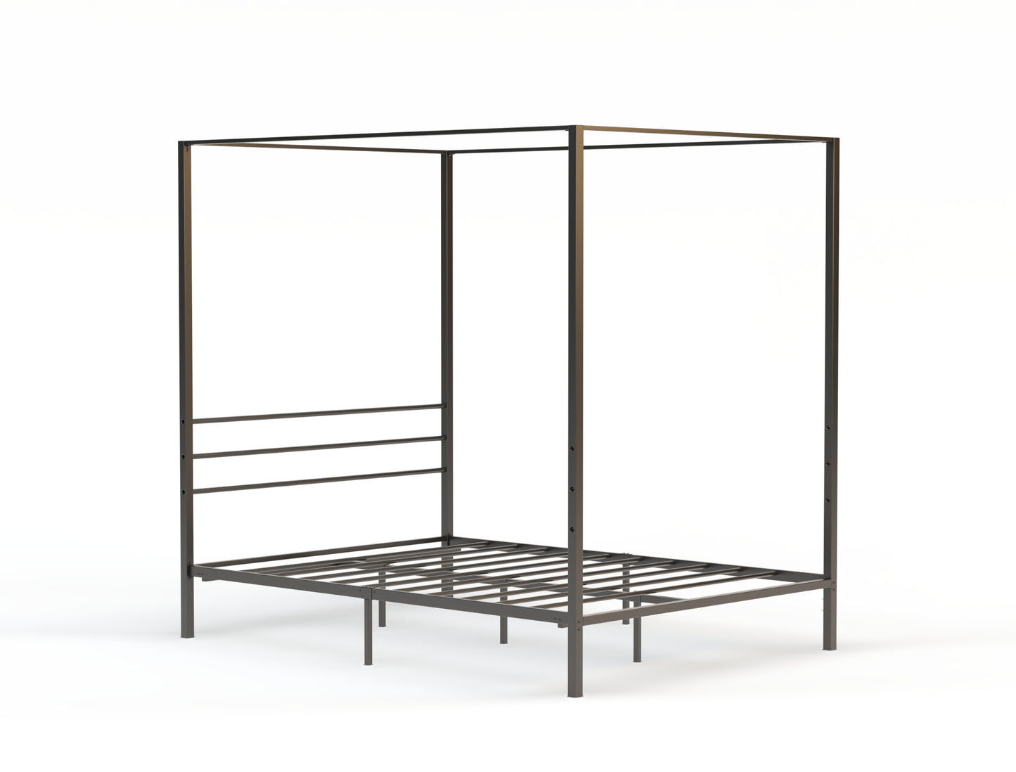 Hero Canopy Metal Black Bed Frame