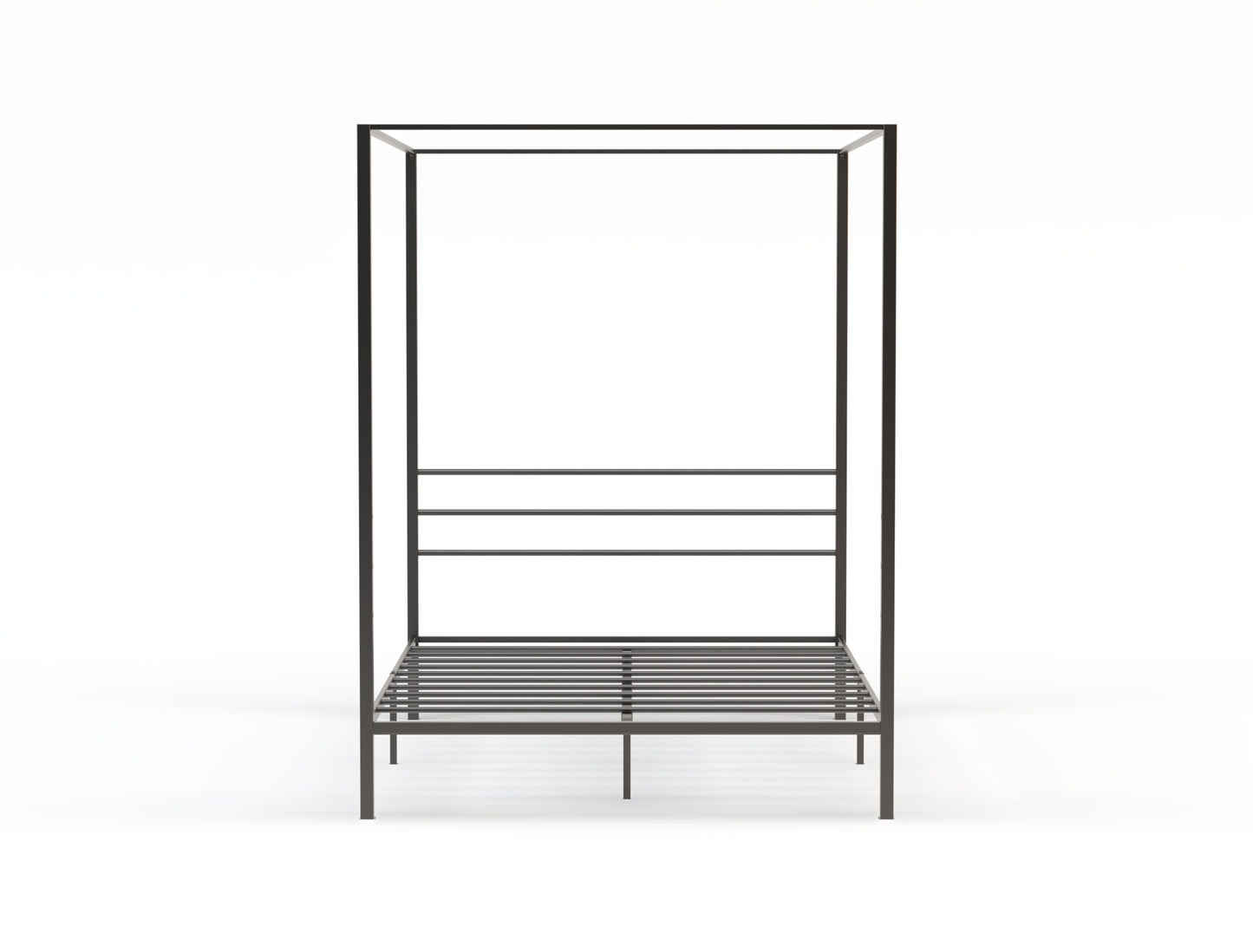 Hero Canopy Metal Black Bed Frame