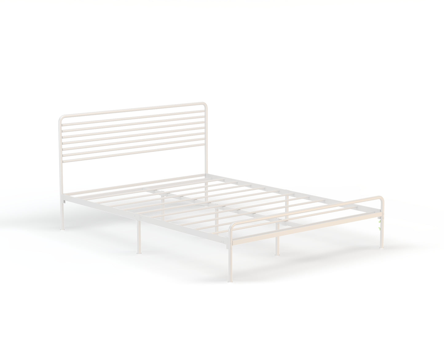 Bailey White Metal Bed Frame