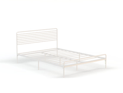 Bailey White Metal Bed Frame