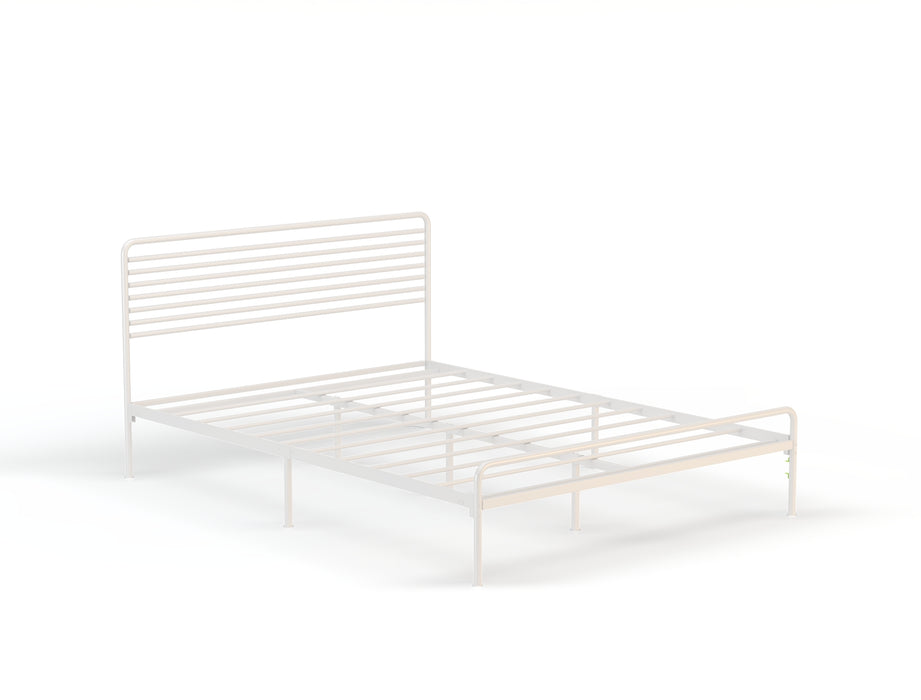 Bailey White Metal Bed Frame