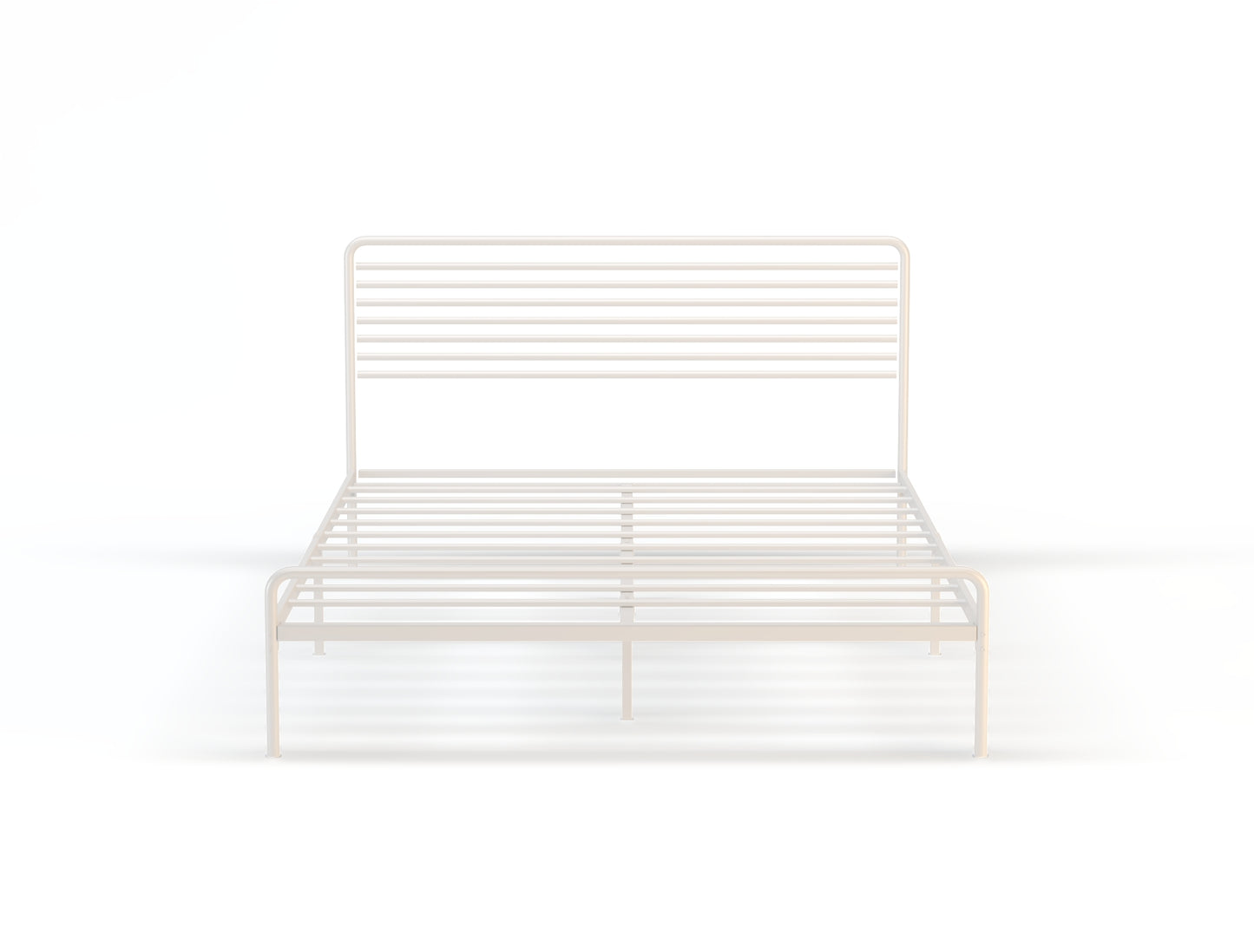 Bailey White Metal Bed Frame