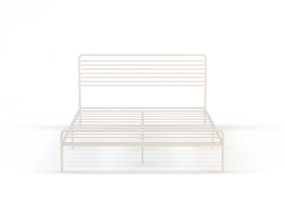 Bailey White Metal Bed Frame