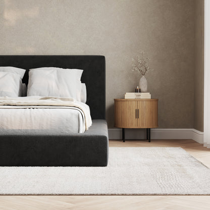 Marshmallow Bed Low Pile Chinelle Soft Black