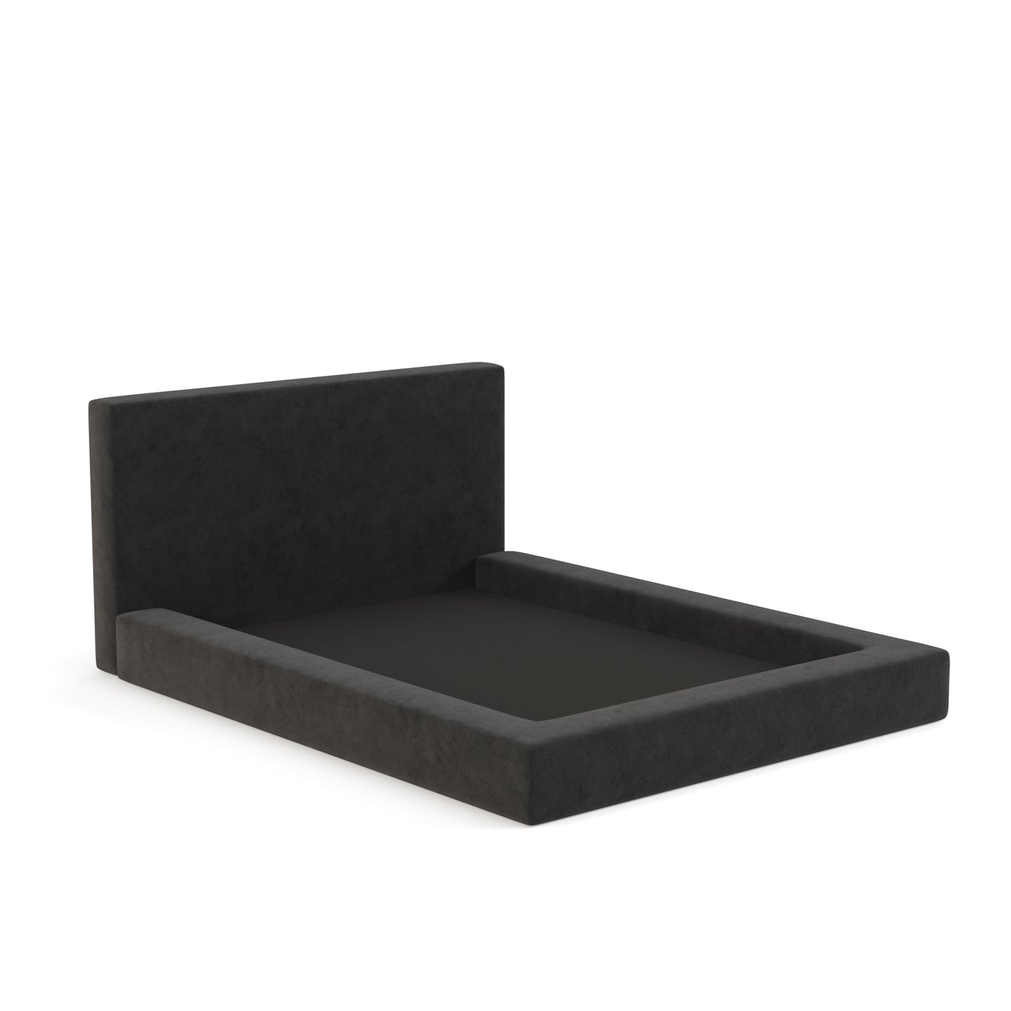 Marshmallow Bed Low Pile Chinelle Soft Black