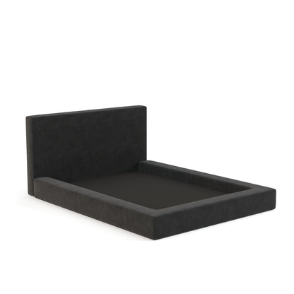 Marshmallow Bed Low Pile Chinelle Soft Black