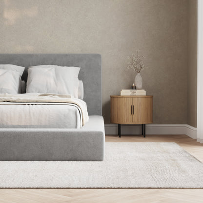 Marshmallow Bed Low Pile Chinelle Soft Grey