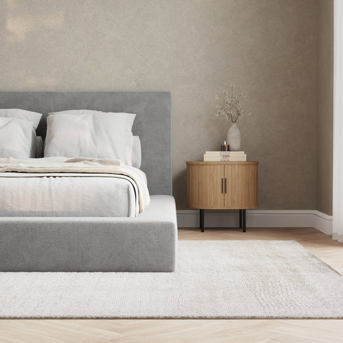 Marshmallow Bed Low Pile Chinelle Soft Grey