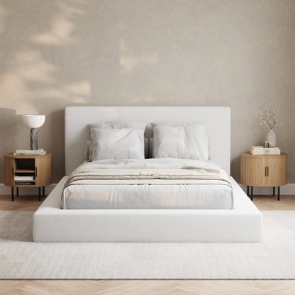 Marshmallow Bed Low Pile Chinelle Soft White