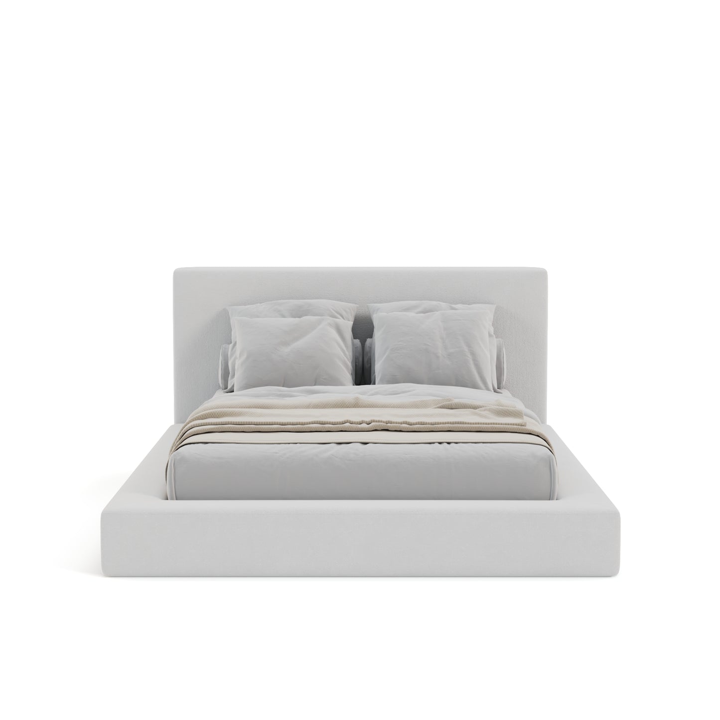 Marshmallow Bed Low Pile Chinelle Soft White