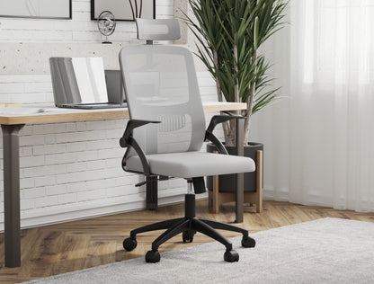 Archer Ergonomic Office Chair Light Grey Mesh/ Black Frame