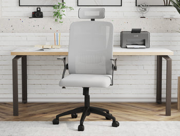 Archer Ergonomic Office Chair Light Grey Mesh/ Black Frame