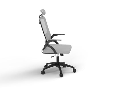 Archer Ergonomic Office Chair Light Grey Mesh/ Black Frame