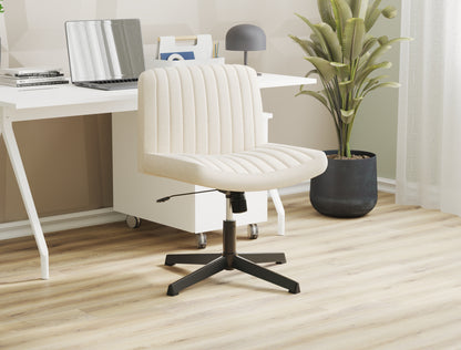 Otto Beige Linen Office Chair