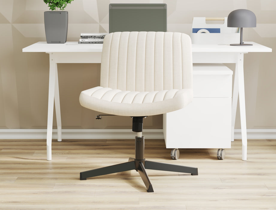 Otto Beige Linen Office Chair