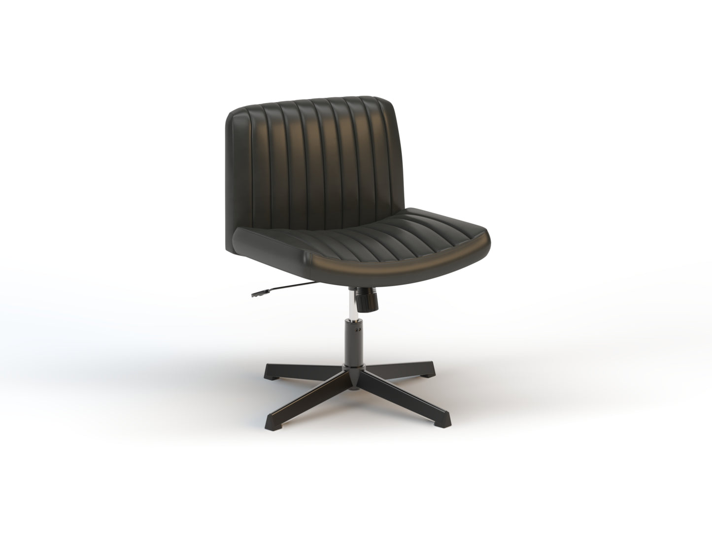 Otto Black Vegan Leather Office Chair