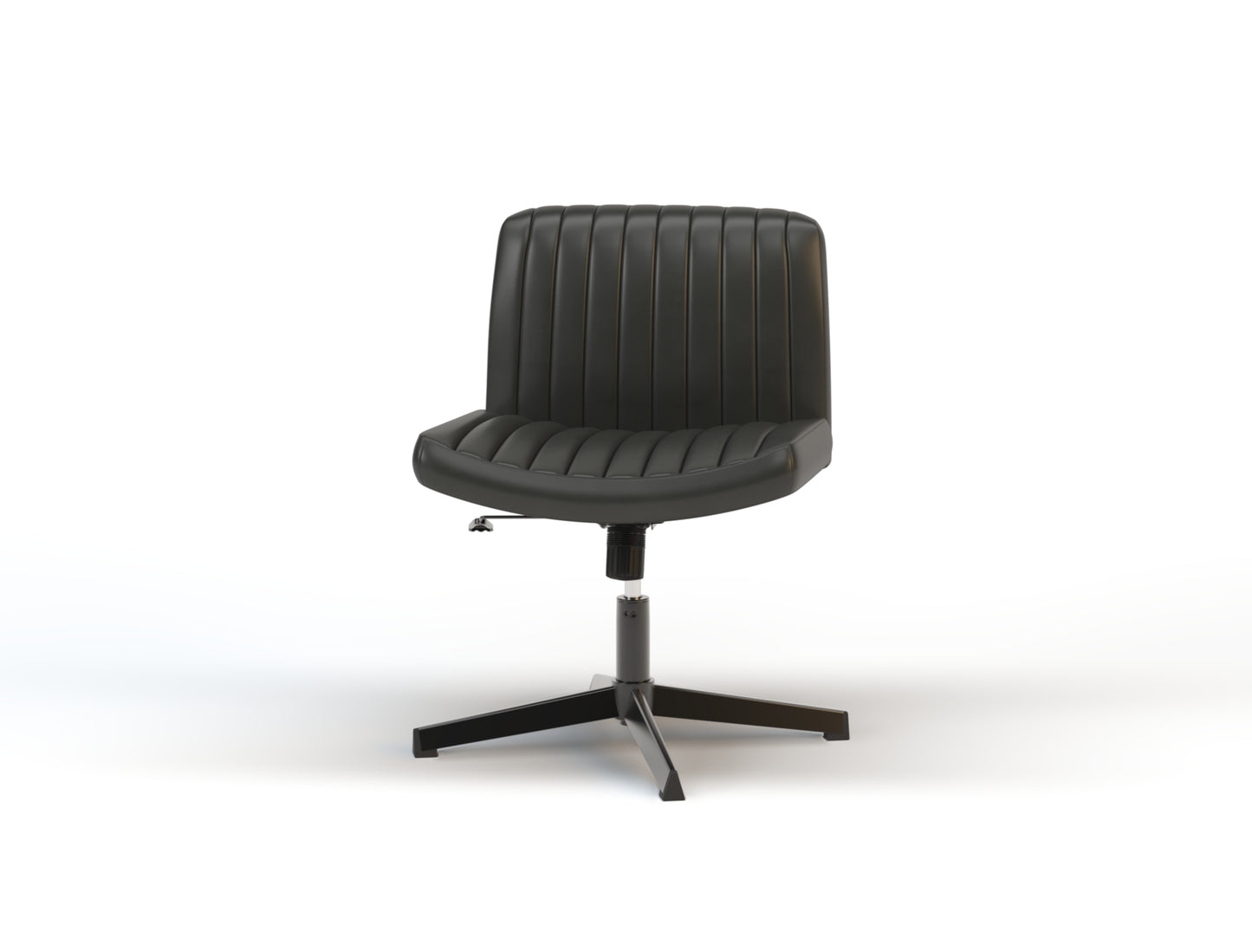 Otto Black Vegan Leather Office Chair