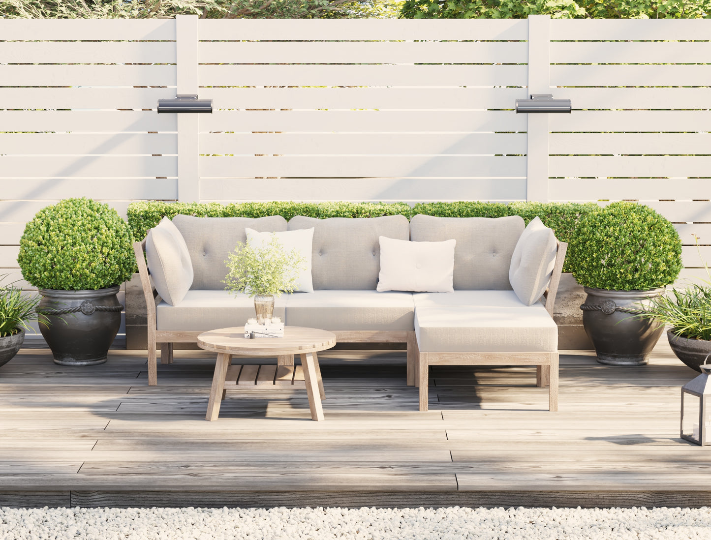 Felix 5 Piece Outdoor Wooden Lounge Set