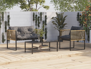 Aquilla 4 Piece Outdoor Lounge Set